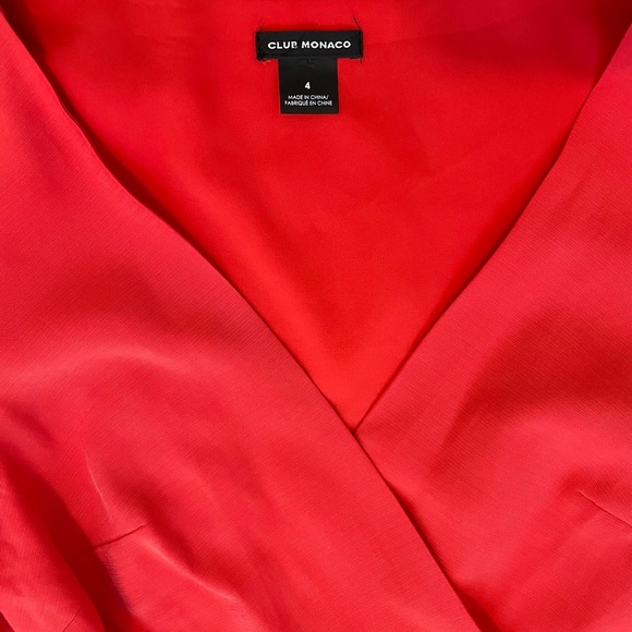 Club Monaco | Wrap Dress Red colour size 4 brand new_Tag Removed - Picture 8 of 11